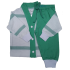 0275 Pijama Algodão Listrado Verde com Branco com Calça Verde  +R$ 49,00
